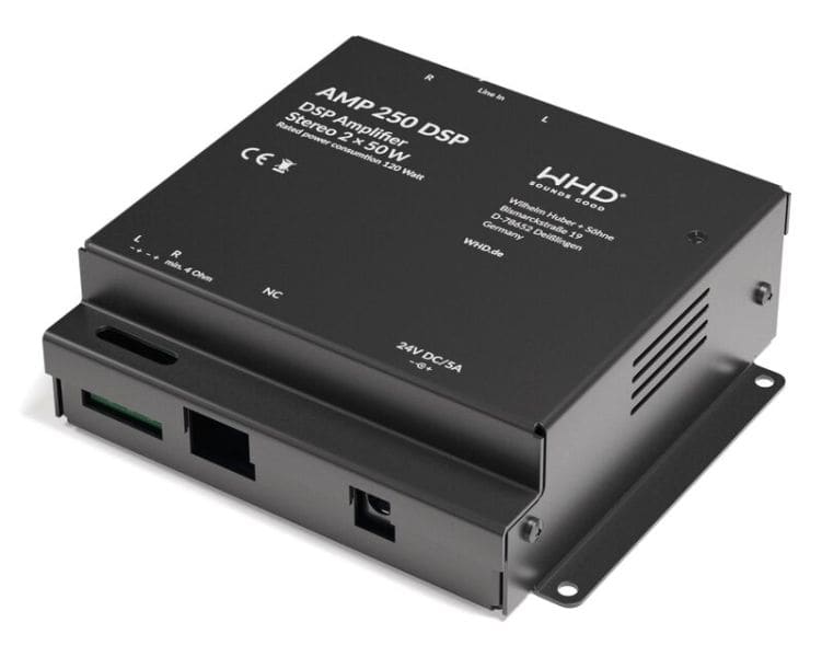 WHD - AMP 250 Stereo-Audioverstärker DSP schwarz 2x50W/4Ohm
