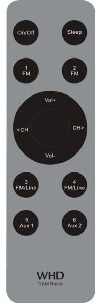 WHD - IR-Fernbedienung RC DAB, silber