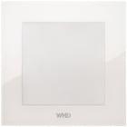 WHD - Blende AGBW M240 W Acryl-Glasblende weiß, Gitter weiß, quadratisch