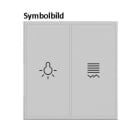 BERKER - KNX S.1/B.x Tasten f TS-GM 1-fach polarweiß glänzend hinterleuchtet