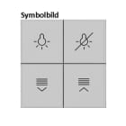 BERKER - KNX S.1/B.x Tasten f TS-GM 4-fach polarweiß glänzend bedruckt