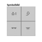 BERKER - KNX S.1/B.x Tasten f TS-GM 4-fach polarweiß matt bedruckt