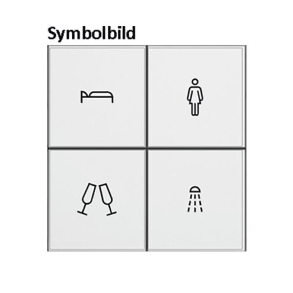 BERKER - KNX S.1/B.x Tasten f TS-GM 4-fach alu matt hinterleuchtet
