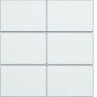 BERKER - KNX S.1/B.x Tasten f TS-GM 6-fach alu matt