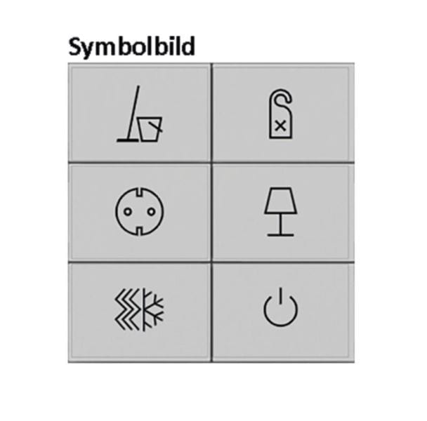 BERKER - KNX S.1/B.x Tasten f TS-GM 6-fach polarweiß matt bedruckt