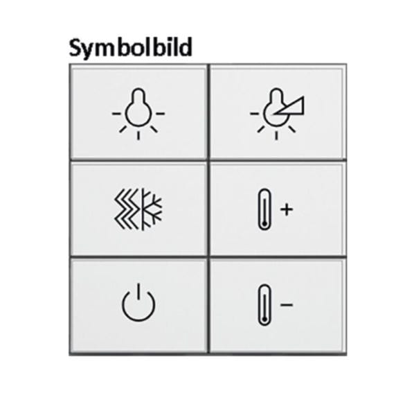 BERKER - KNX Q.x Tasten f. TS-GM 6-fach polarweiß matt hinterleuchtet
