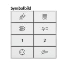 BERKER - KNX Q.x Tasten f. TS-GM 8-fach polarweiß matt hinterleuchtet