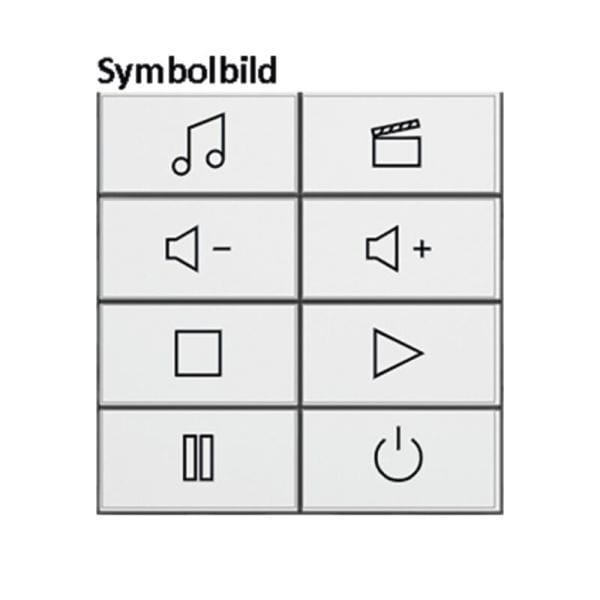 BERKER - KNX S.1/B.x Tasten f TS-GM 8-fach alu matt hinterleuchtet