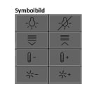 BERKER - KNX S.1/B.x Tasten f TS-GM 8-fach anthrazit matt hinterleuchtet