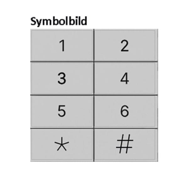 BERKER - KNX S.1/B.x Tasten f TS-GM 8-fach polarweiß matt hinterleuchtet