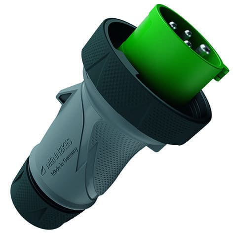 MENNEKES - Stecker PowerTOP Xtra R HW/VN 16A 4p 2h >50 IP67/IP69 ErgoCONTACT