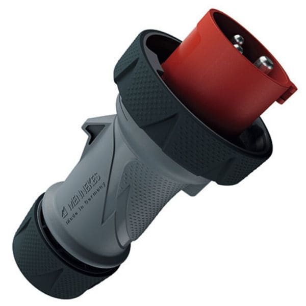 MENNEKES - Stecker PowerTOP Xtra R HW/VN 32A 3p 9h 400V IP67/IP69 ErgoCONTACT