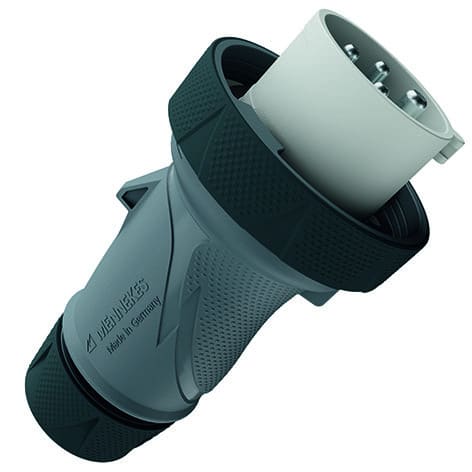 MENNEKES - Stecker PowerTOP Xtra R HW/VN 32A 4p 1h 50-500V IP67/IP69 ErgoCONTACT
