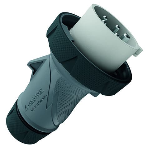 MENNEKES - Stecker PowerTOP Xtra R HW/VN 32A 5p 1h 50-500V IP67/IP69 ErgoCONTACT