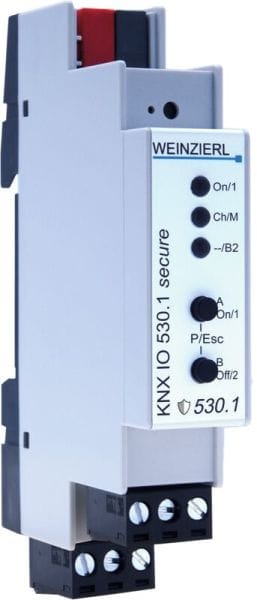 WEINZIERL - KNX secure Dimmaktor 1-fach mit Binäreingang 2-fach REG