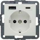 BERKER - Steckdose SCHUKO/USB AC 20W PD S1 pw mt