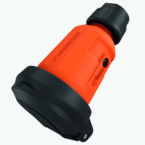 MENNEKES - Schuko-Kupplung Orange 16A 2P+E 230V IP54