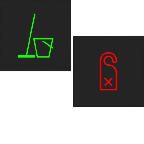 HAGER - A.x/C.x Folien 2 Symbole Rot/Grün für LED-Signallicht-Einsatz