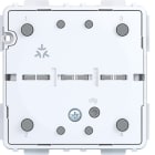 HAGER - A.x/C.x Wandsender Matter, 2fach vernetzbar mit Batterie, AP