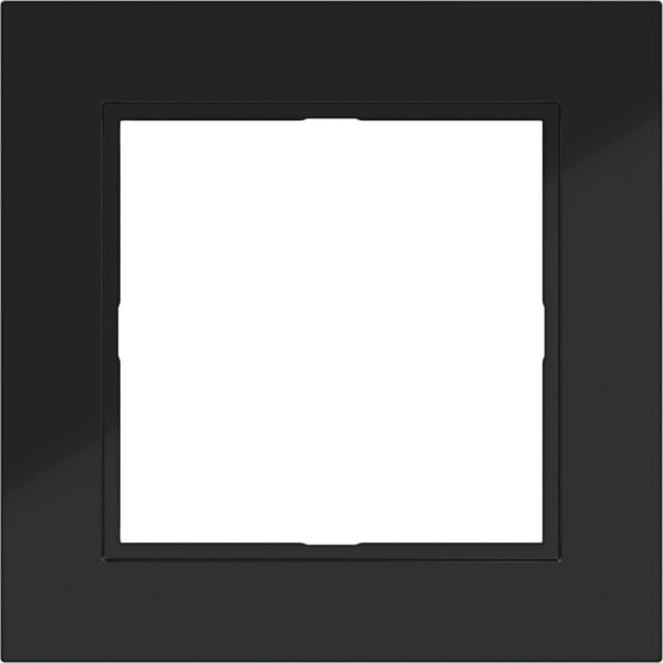HAGER - A.1 LED-Rahmen 1fach nachtschwarz glänzend