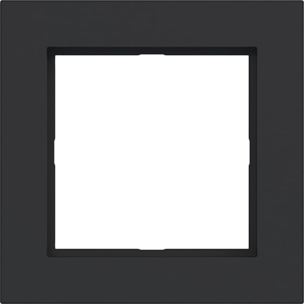 HAGER - A.1 LED-Rahmen 1fach nachtschwarz matt