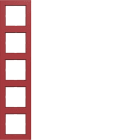 HAGER - A.1 Rahmen 5fach rot glänzend