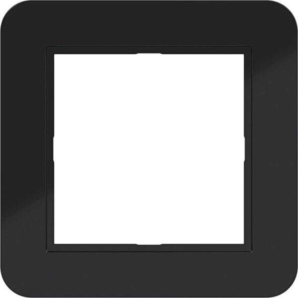 HAGER - C.1 LED-Rahmen 1fach nachtschwarz glänzend