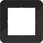 HAGER - C.1 LED-Rahmen 1fach nachtschwarz glänzend