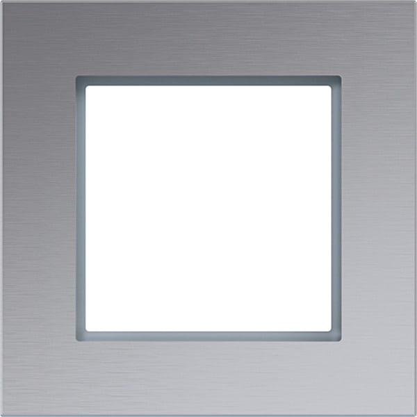HAGER - A.8 Rahmen 1fach alu matt, Aluminium gebürstet