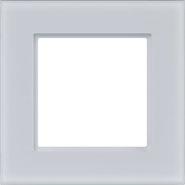 HAGER - A.8 Rahmen 1fach Glas, lichtweiß matt