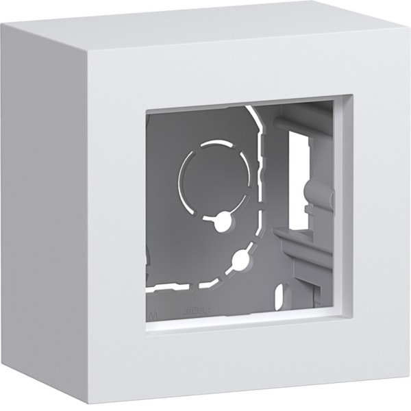HAGER - A.8 Gehäuse 1fach hohe Ausführung, lichtweiß matt, AP