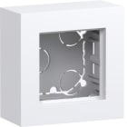 HAGER - A.8 Gehäuse 1fach flache Ausführung, lichtweiß glänzend, AP
