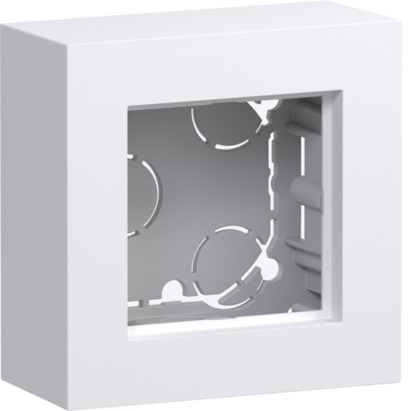 HAGER - A.8 Gehäuse 1fach flache Ausführung, lichtweiß matt, AP
