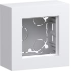 HAGER - A.8 Gehäuse 1fach flache Ausführung, lichtweiß matt, AP