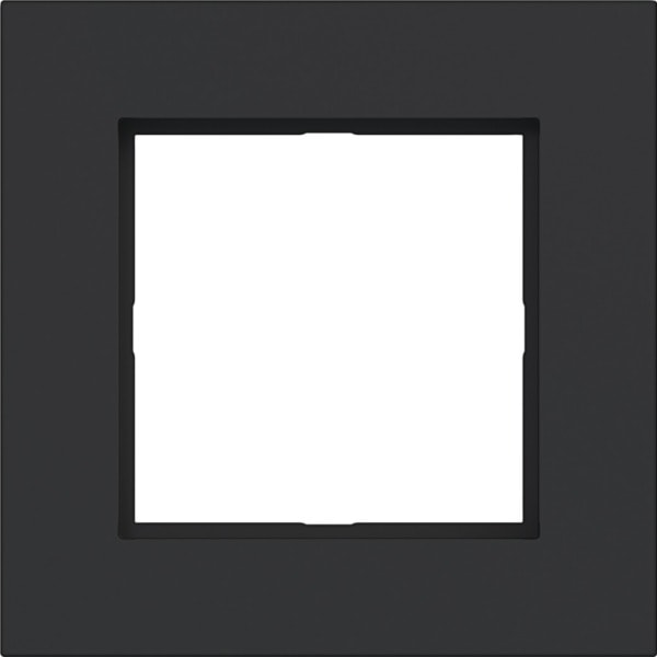 HAGER - A.8 LED-Rahmen 1fach nachtschwarz matt