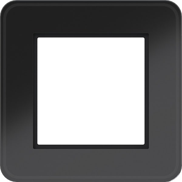 HAGER - C.8 Rahmen 1fach Glas, nachtschwarz glänzend