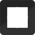 HAGER - C.8 LED-Rahmen 1fach nachtschwarz glänzend