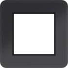 HAGER - C.8 LED-Rahmen 1fach Glas, nachtschwarz glänzend