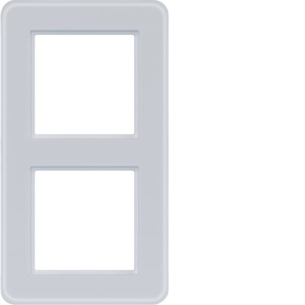 HAGER - C.8 Rahmen 2fach Glas, lichtweiß matt