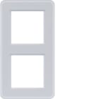 HAGER - C.8 Rahmen 2fach Glas, lichtweiß matt