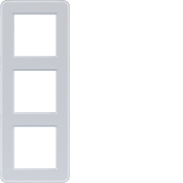 HAGER - C.8 Rahmen 3fach Glas, lichtweiß matt