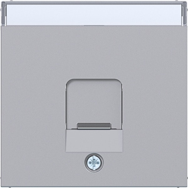 HAGER - A.x/C.x Zstk. m. Staubschutzschi. 1f für KeyStone, BSF, titan matt, lack.