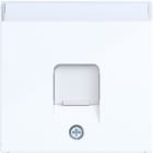 HAGER - A.x/C.x Zstk. m. Staubschutzschi. 1f für KeyStone, BSF, lichtweiß glänzend