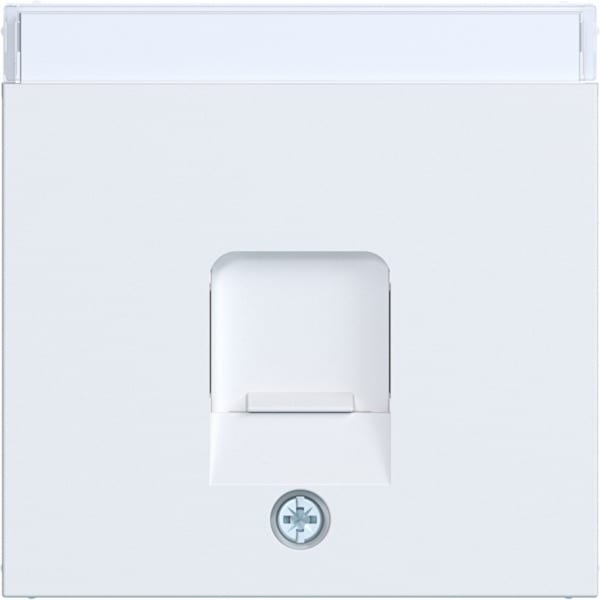 HAGER - A.x/C.x Zstk. m. Staubschutzschi. 1f für KeyStone, BSF, lichtweiß matt