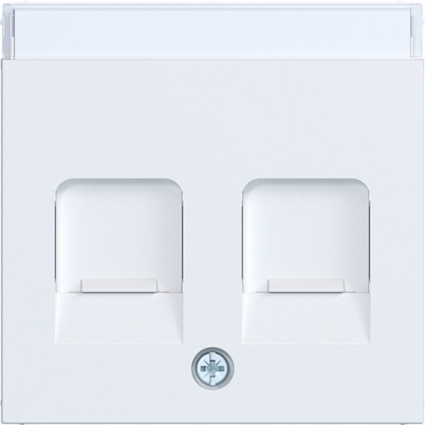 HAGER - A.x/C.x Zstk. m. Staubschutzschi. 2f für KeyStone, BSF, lichtweiß matt