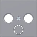 HAGER - A.x/C.x Zstk. f. Antennendose 2-/3Loch, titan matt, lack.
