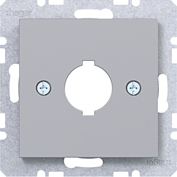 HAGER - A.x/C.x Zstk. für Melde- & Befehlsgerät 18,8 mm titan matt, lack.