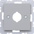HAGER - A.x/C.x Zstk. für Melde- & Befehlsgerät 18,8 mm titan matt, lack.