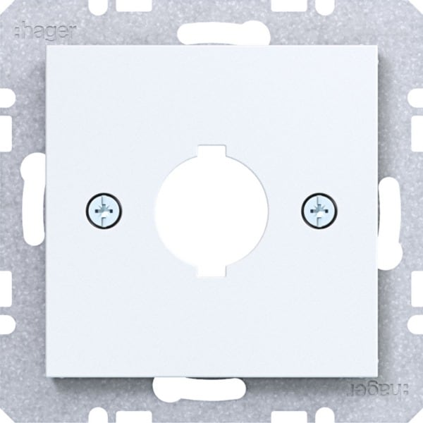 HAGER - A.x/C.x Zstk. für Melde- & Befehlsgerät 18,8 mm lichtweiß matt