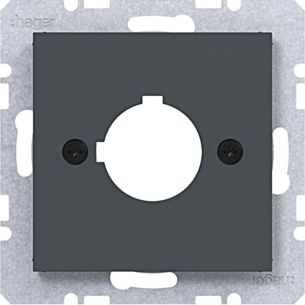 HAGER - A.x/C.x Zstk. für Melde- & Befehlsgerät 22,5mm anthraz. matt, lack.